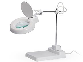 Lupa podświetlana 3 dioptrie fi 125mm z podstawą