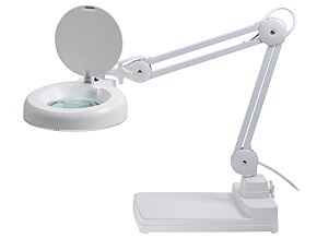 Lupa podświetlana 5 dioptrii fi 127mm z podstawą