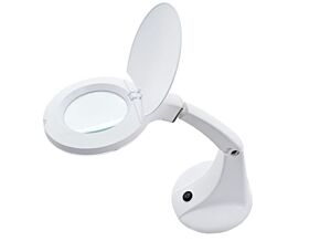 Lupa podświetlana 30LED stołowa 5 dioptrii fi100mm