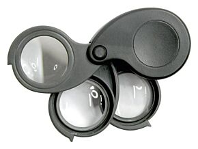 Lupa inspekcyjna składana o powiększeniu x5/x10/x15 27mm