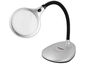 Lupa stołowa; Pow: x2/x5; Śr.soczewki:105mm; Podśw: LED