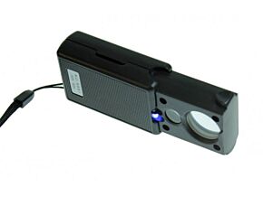 Lupa składana 21mm/12mm x30/x60 LED/UV