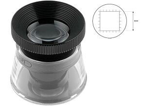 Lupa stołowa o powiększeniu x22; skala 0,1mm; soczewka: fi 32mm