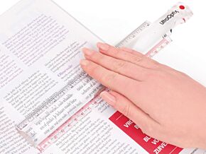 Lupa linijka 20cm powiekszenie x2