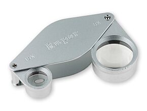 Lupa ręczna o powiększeniu 8x i 15x składana