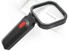 Lupa ręczna szklana 1,75x/80mm podświetlana LED