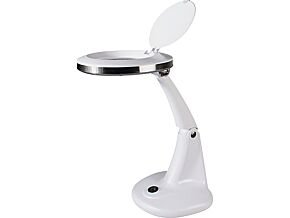 Lupa podświetlana stołowa 5 dioptrii fi 100mm świetlówka T4/12W