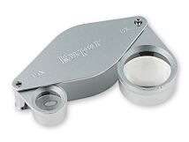 Lupa ręczna o powiększeniu 8x i 15x składana