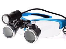 Lupa okularowa 3,5x odległość pracy 35-42cm z dodatkowym oświetleniem LED